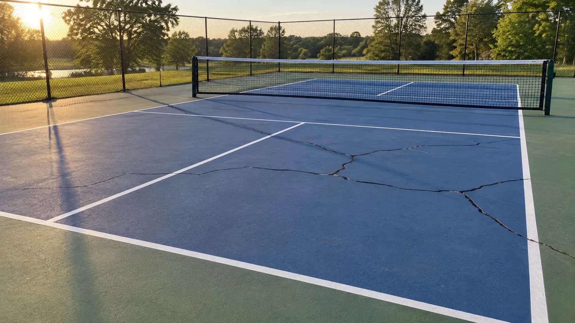 Tennis and Pickleball Court Crack Repair: Filler, Resurfacer, Membrane or Rebuild